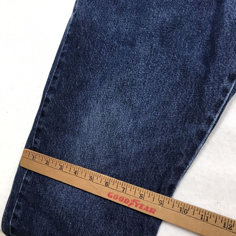 Y2K LEVIS 517 Boot Cut Jeans Men 34x28 (36/29 tag) Dark Wash Denim Blue Cowboy - Picture 8 of 15